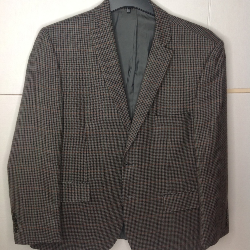 FlaFL Cashmere Blazer Glen Plaid Wool.